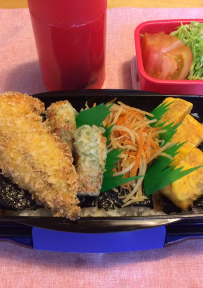 旦那さんリクエストのり弁-レシピのメイン写真