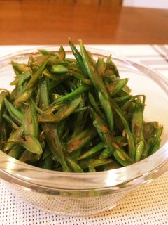 いんげんの醤油炒め♬-レシピのメイン写真