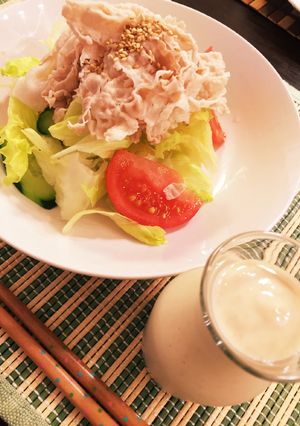 冷しゃぶに★ヘルシー豆腐ごまドレ♪-レシピのメイン写真