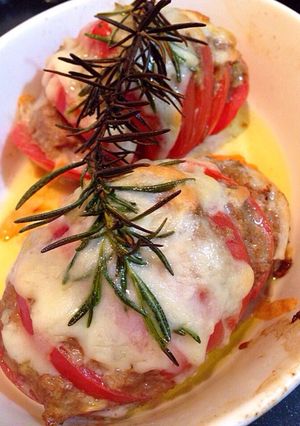 トマトのハンバーグ-レシピのメイン写真