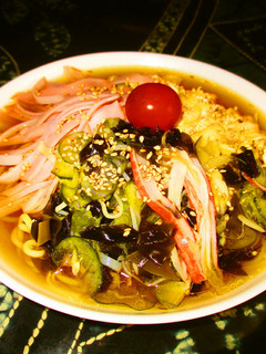 おひとりさまの残った胡瓜の酢の物で冷中華-レシピのメイン写真