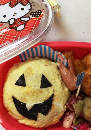 年中弁当10月末 ハロウィン-レシピのメイン写真