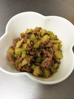 セロリのひき肉炒め-レシピのメイン写真