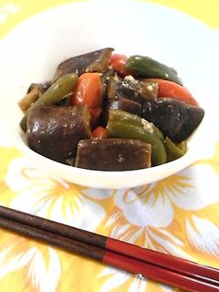 なすとミニトマトの洋風味噌炒め-レシピのメイン写真