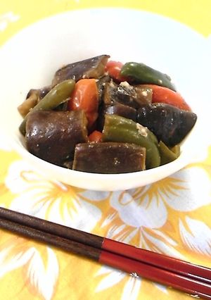 なすとミニトマトの洋風味噌炒め-レシピのメイン写真
