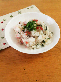 混ぜるだけ~の梅しそご飯-レシピのメイン写真
