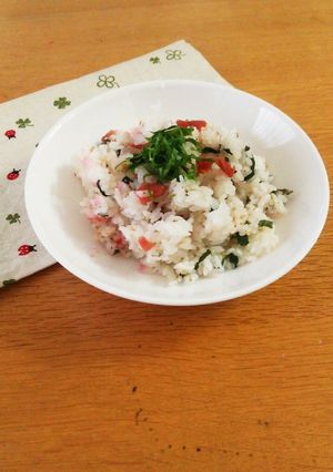 混ぜるだけ～の梅しそご飯-レシピのメイン写真