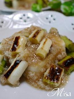 焼きネギのカニあんかけ豆腐-レシピのメイン写真