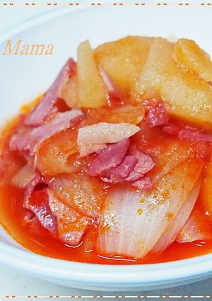 簡単♪トマトジュースdeベーコンおじゃが-レシピのメイン写真