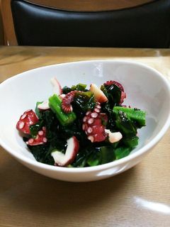 タコとわかめのネバネバ酢の物-レシピのメイン写真
