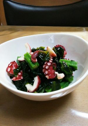 タコとわかめのネバネバ酢の物-レシピのメイン写真