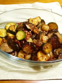 ナスとズッキーニの玄米塩麹炒め-レシピのメイン写真