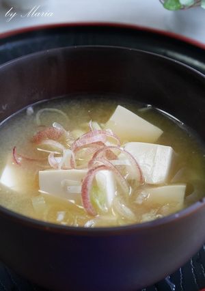 おいしい味噌汁（豆腐・みょうが）-レシピのメイン写真