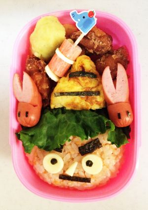 年少弁当1月末 オニさん-レシピのメイン写真
