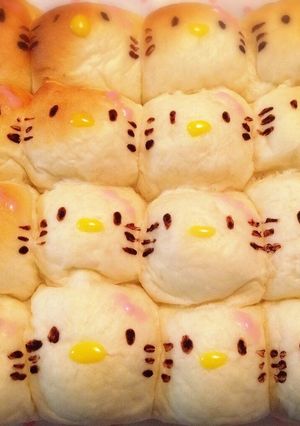 キティちゃん❤️ちぎりパン-レシピのメイン写真
