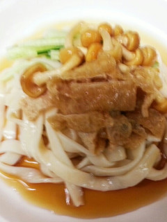 めんつゆいらずの冷やしきつねうどん-レシピのメイン写真