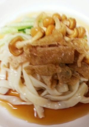 めんつゆいらずの冷やしきつねうどん-レシピのメイン写真