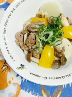 豚こま・長芋・パプリカの塩レモン風炒め♪-レシピのメイン写真