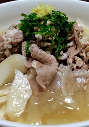 あっさり☆冷た〜い 豚ぶっかけうどん-レシピのメイン写真