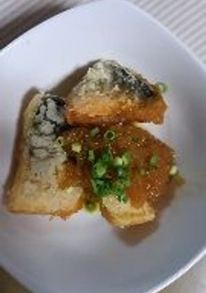 揚げサバの玉ねぎおろし煮。-レシピのメイン写真