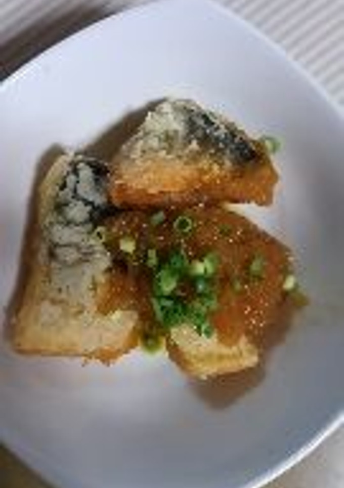 揚げサバの玉ねぎおろし煮。-レシピのメイン写真