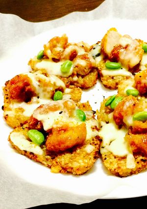 △▽ワイワイ!焼きおにぎりピザ△▽-レシピのメイン写真