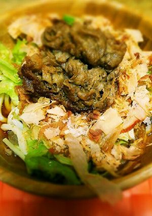 昔のガスト風サラダうどん　焼き肉アレンジ-レシピのメイン写真