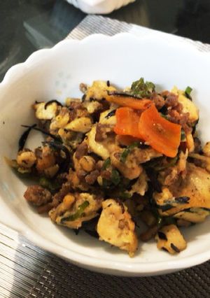 豆腐とひじきの煎り煮-レシピのメイン写真