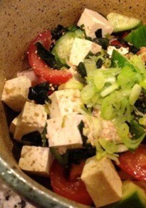 夏のお豆腐サラダ-レシピのメイン写真