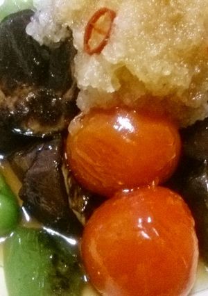 簡単！なすとトマトとピーマンの揚げ浸し-レシピのメイン写真