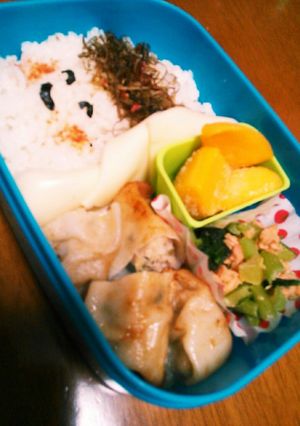 チビの夏の弁当*(^^)顔弁-レシピのメイン写真