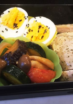 夏野菜とキノコのカレー炒め-レシピのメイン写真