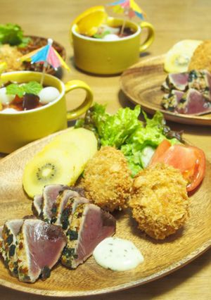大人のふりかけdeカツオのタタキ-レシピのメイン写真