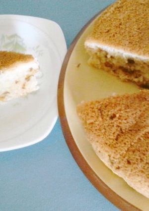 豆乳と梅酒の実ケーキ♪中フライパン-レシピのメイン写真