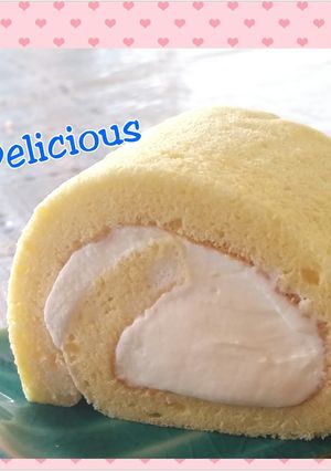 話題入絶対うまい　簡単極上ロールケーキ　-レシピのメイン写真
