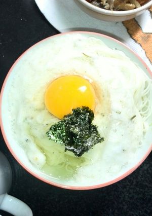 素麺のトロロ玉子のぶっかけ-レシピのメイン写真