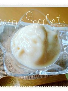 ヒンヤリ♡桃シャーベット-レシピのメイン写真