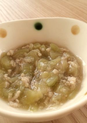 【離乳食中期〜】茄子と鶏そぼろの葛煮-レシピのメイン写真