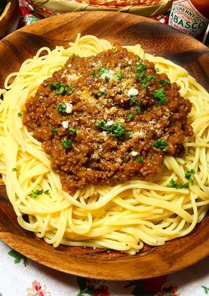 オレンジジュース入り！簡単ミートソース-レシピのメイン写真