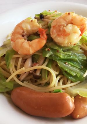 マスタードぽん酢の冷製パスタ-レシピのメイン写真