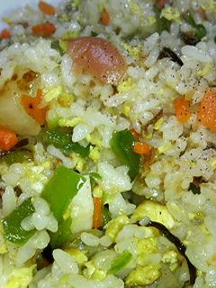 我が家の梅チャーハン-レシピのメイン写真