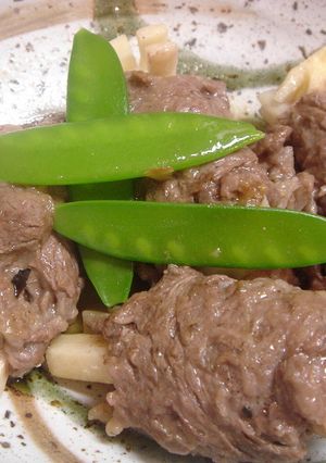 うどとたけのこの牛肉巻き煮-レシピのメイン写真