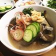 冷汁☆なすとうすあげの味噌汁で☆