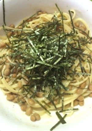 たっぷり納豆パスタ-レシピのメイン写真