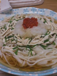 さっぱり鶏梅おろしうどん-レシピのメイン写真