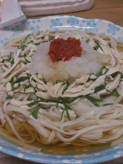 さっぱり鶏梅おろしうどん-レシピのメイン写真