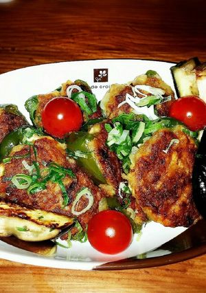 豆腐ハンバーグinピーマンの肉詰め-レシピのメイン写真