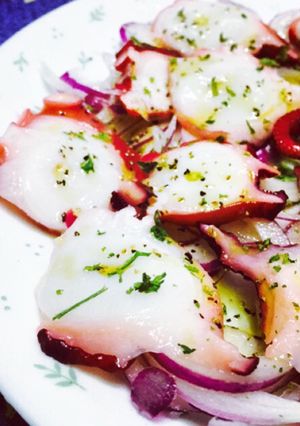夏にぴったり！タコのさっぱりカルパッチョ-レシピのメイン写真
