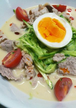 簡単♪ピリッとおいしい豆乳そうめん-レシピのメイン写真