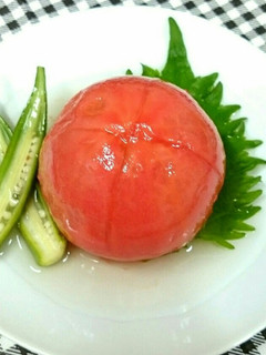 簡単おもてなし❗丸ごとトマトの甘酢マリネ-レシピのメイン写真